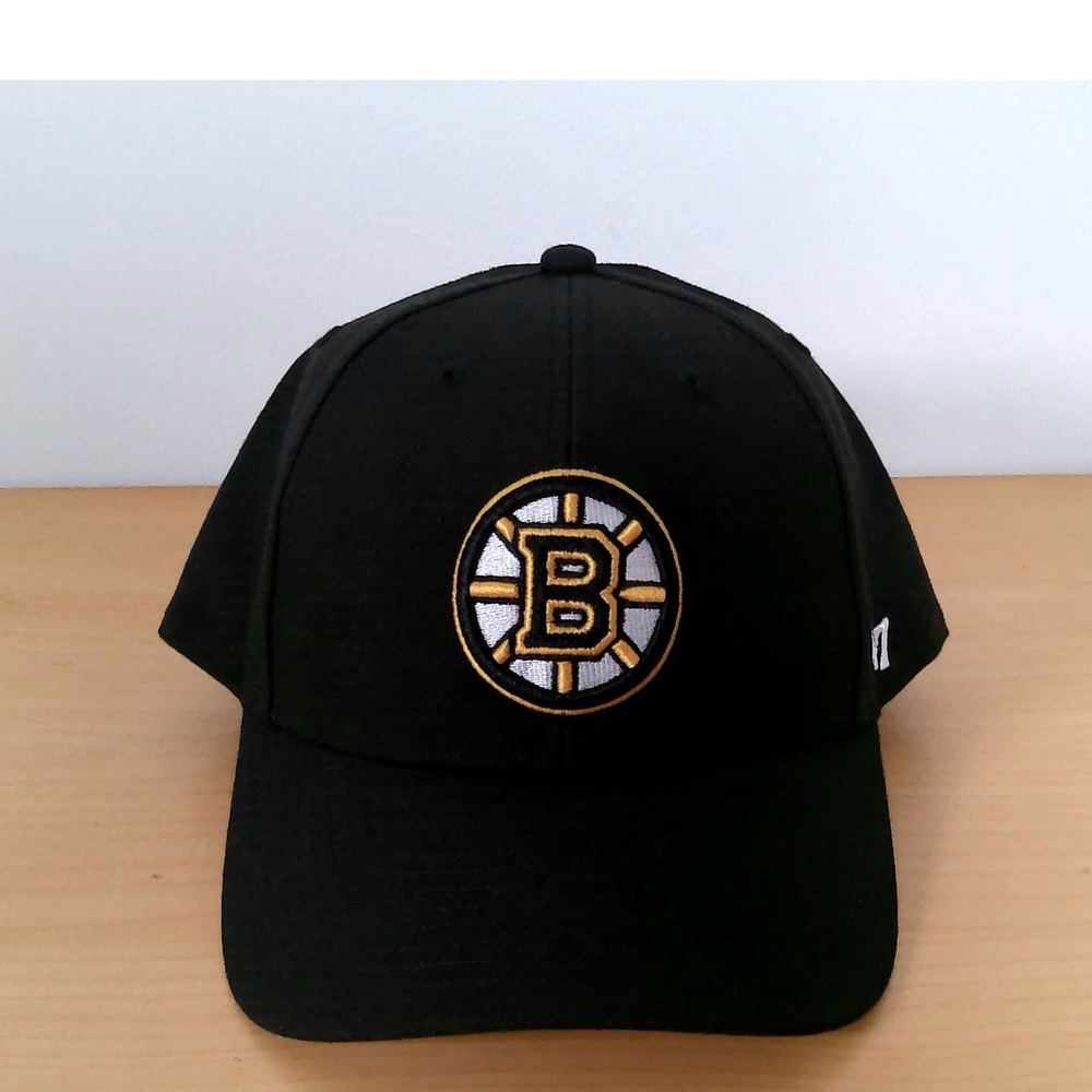 Boston Bruins NHL Hat Mens Cap 47 Brand Black Gold Adjustable Baseball Cap OSFA